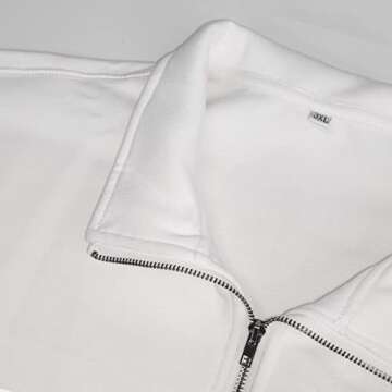 H HYFOL Men's USA Flag Graphic Pocket Pullover American Patriotic 1/4 Zip Stand Collar Long Sleeve Sweatshirts