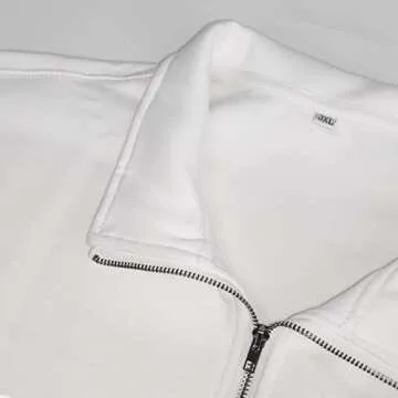 H HYFOL Men's USA Flag Graphic Pocket Pullover American Patriotic 1/4 Zip Stand Collar Long Sleeve Sweatshirts