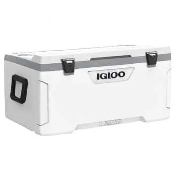 Igloo 100 QT Latitude Marine Ultra White Cooler - Exceptional Ice Retention & Eco-Friendly Design