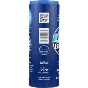 La Baleine Fine Crystals Canister, Sea Salt, 26.5 Ounce