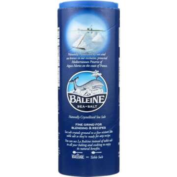 La Baleine Fine Crystals Canister, Sea Salt, 26.5 Ounce