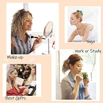 Durable 8 Pack Small Hair Claw Clips for Women