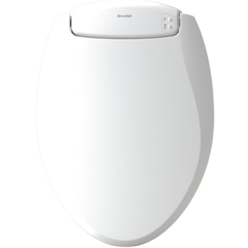 Brondell L60-EW LumaWarm Heated Toilet Seat with Night Light Three Temperature Settings, Gentle Clos...