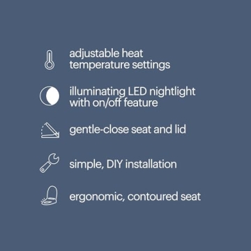 Brondell LumaWarm Heated Toilet Seat with Night Light