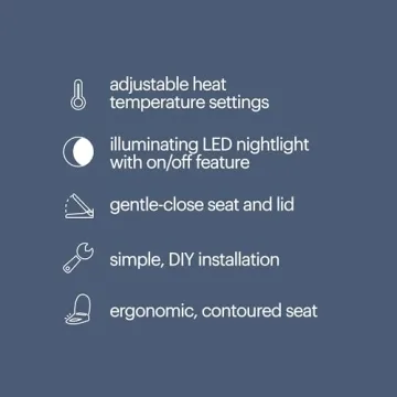 Brondell LumaWarm Heated Toilet Seat with Night Light