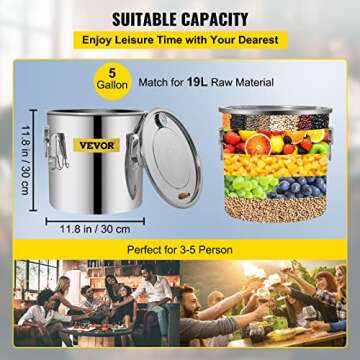 VEVOR Alcohol Still Distillation Kit for Home Brewing