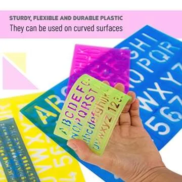 Mr. Pen Letters and Numbers Alphabet Templates, Letter Stencils, Pack of 5