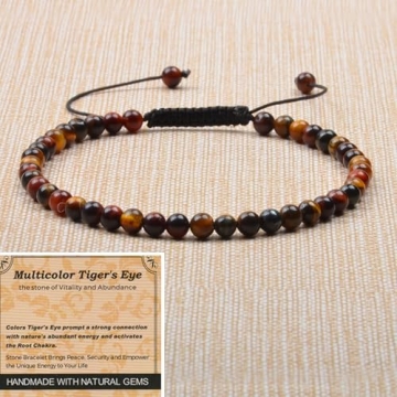 Handmade Tiger's Eye Bracelet - Energy & Healing Stone
