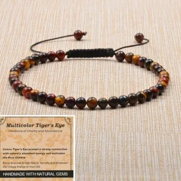 Handmade Tiger's Eye Bracelet - Energy & Healing Stone