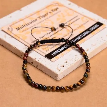 Handmade Tiger's Eye Bracelet - Energy & Healing Stone