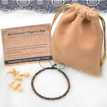 Handmade Tiger's Eye Bracelet - Energy & Healing Stone
