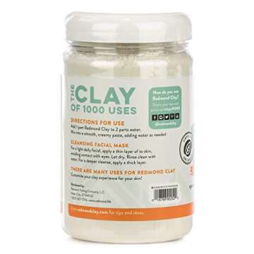 REDMOND - Bentonite, Soothing Mud Facial Mask | Clay of 1000 Uses, 24 Ounce