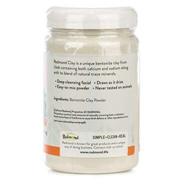 REDMOND - Bentonite, Soothing Mud Facial Mask | Clay of 1000 Uses, 24 Ounce