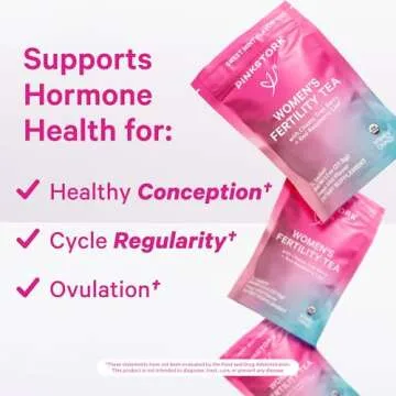 Pink Stork Organic Fertility Tea - Supports Conception with Mint