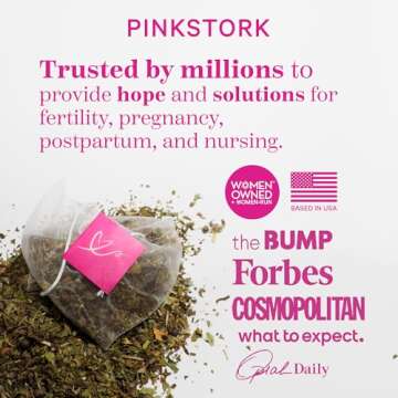 Pink Stork Organic Fertility Tea - Supports Conception with Mint
