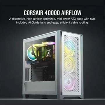 Corsair 4000D Airflow Mid-Tower ATX Case - White