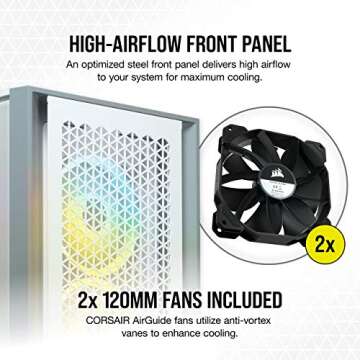 Corsair 4000D Airflow Mid-Tower ATX Case - White