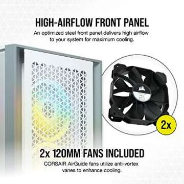 Corsair 4000D Airflow Mid-Tower ATX Case - White