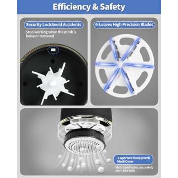 EiLVEEY Fabric Shaver - Rechargeable Electric Lint Remover with Advanced Design