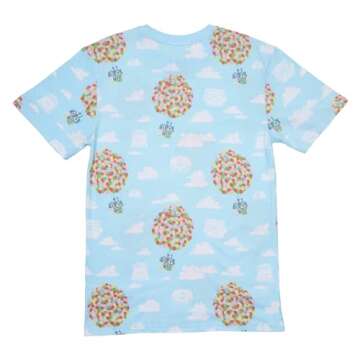 Loungefly Pixar Up 15th Anniversary Balloon House Unisex Tee Large