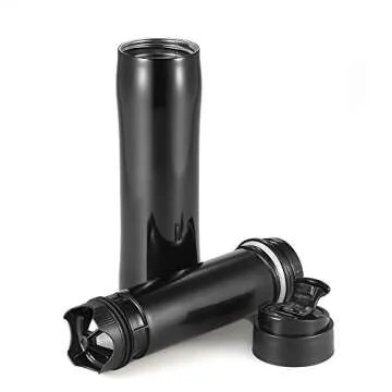 KOHIPRESS French Press Coffee Maker, 12 oz Insulated Mug