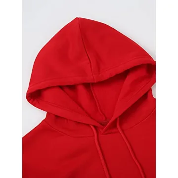 Trendy SOLY HUX Women’s Red Graphic Hoodie for Casual Wear