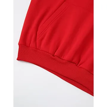 Trendy SOLY HUX Women’s Red Graphic Hoodie for Casual Wear