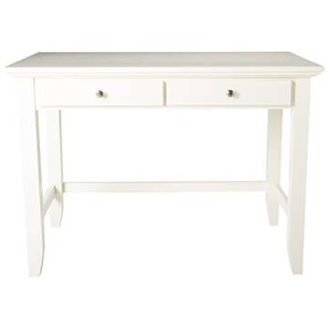 Naples White Student Desk for Elegant Study Space