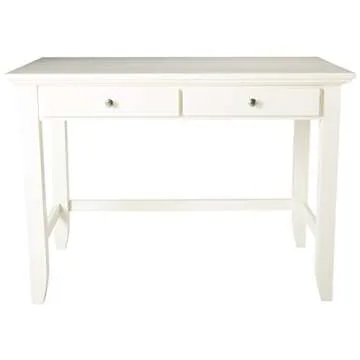 Naples White Student Desk for Elegant Study Space