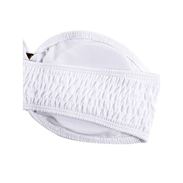 Stylish WDIRARA Strapless 2 Piece Bikini Set for Women