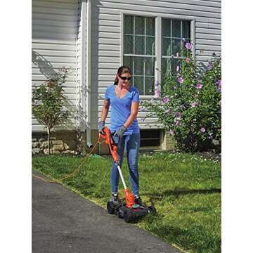 BLACK+DECKER 3-in-1 Corded Lawn Mower, String Trimmer & Edger, 12-Inch (BESTA512CM)