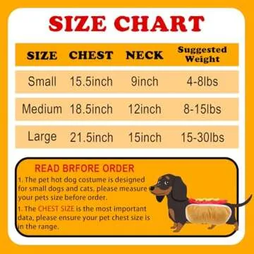 GOYOSWA Hot Dog Costume for Dogs - Fun Pet Halloween Outfit