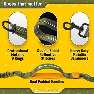 Hands-Free Dog Leash for Large Dogs - Comfortable & Safe