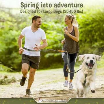 Hands-Free Dog Leash for Large Dogs - Comfortable & Safe