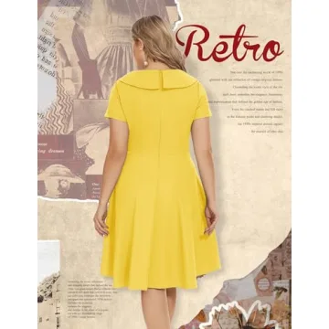 1950s Vintage Audrey Hepburn Style Cocktail Swing Dress