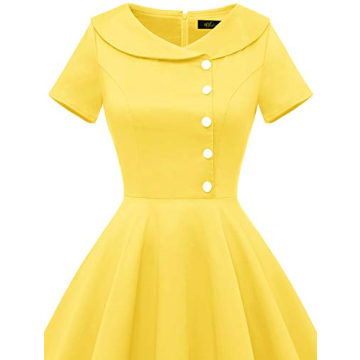 1950s Vintage Audrey Hepburn Style Cocktail Swing Dress