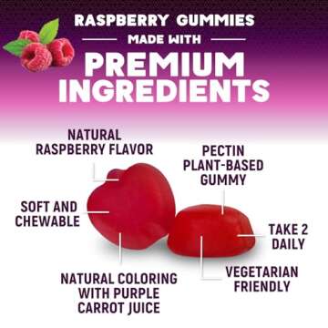 Multivitamin Gummy Vitamins, Berry Flavored Adult Daily Vitamins for Women & Men with Multi Vitamin A, C, D, E, B6, B12, Zinc & Antioxidants Supplement for Immune Health Support, Non-GMO - 60 Gummies