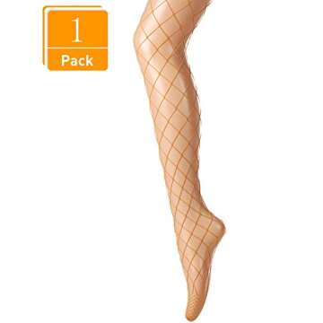 DancMolly Fishnet Stockings MultiPack High Waist Fishnets Pantyhose 2-4 Pairs Mesh Net Tight