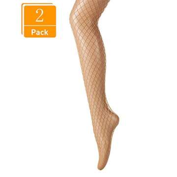 DancMolly Fishnet Stockings MultiPack High Waist Fishnets Pantyhose 2-4 Pairs Mesh Net Tight