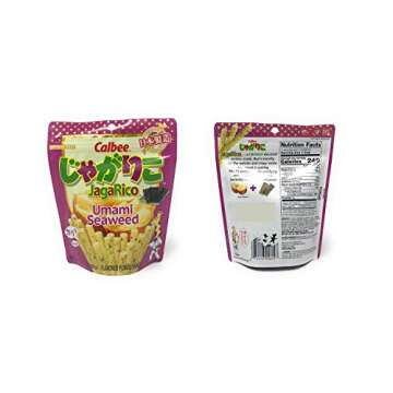 Calbee JagaRico Potato Sticks: Umami Seaweed, Hokkaido Butter and Original, 1 Pack of each flavor, 3...