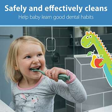 Dr. Brown's Fun Toothbrush Set with Strawberry Toothpaste