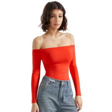 SUUKSESS Women Off Shoulder Bodysuit - Comfort & Style
