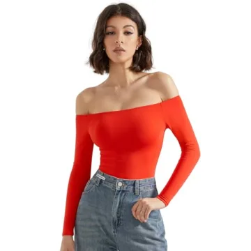 SUUKSESS Women Off Shoulder Bodysuit - Comfort & Style