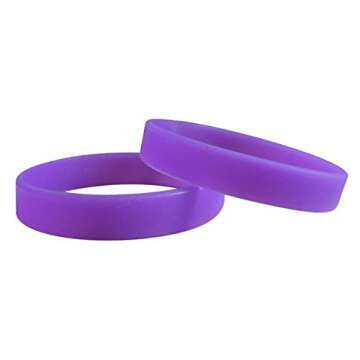 Carykon 12 Pcs Assorted Silicone Wristbands for All Events