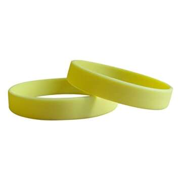 Carykon 12 Pcs Assorted Silicone Wristbands for All Events