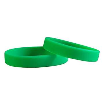 Carykon 12 Pcs Assorted Silicone Wristbands for All Events