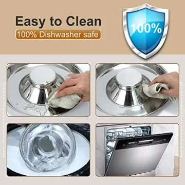 KASBAH Stainless Steel Dog Bowls Set for Puppies