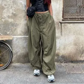 XPONNI Y2K Cargo Pants - Women's Stylish Baggy Pants