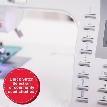 SINGER Quantum Stylist 9960 Computerized Sewing & Quilting Machine with Extension Table, Hard Carrying Case & Accessory Kit | 600 built-in stitches & Lettering, LED Light & High-End Touch buttons