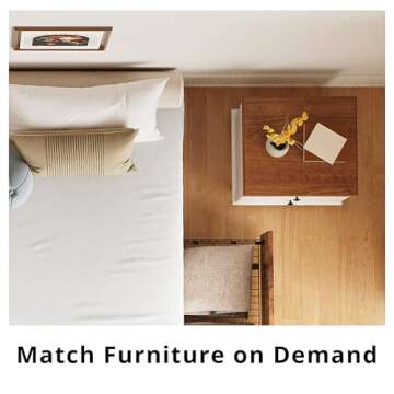 LIKIMIO Queen Bed Frame with Storage and Easy Assembly